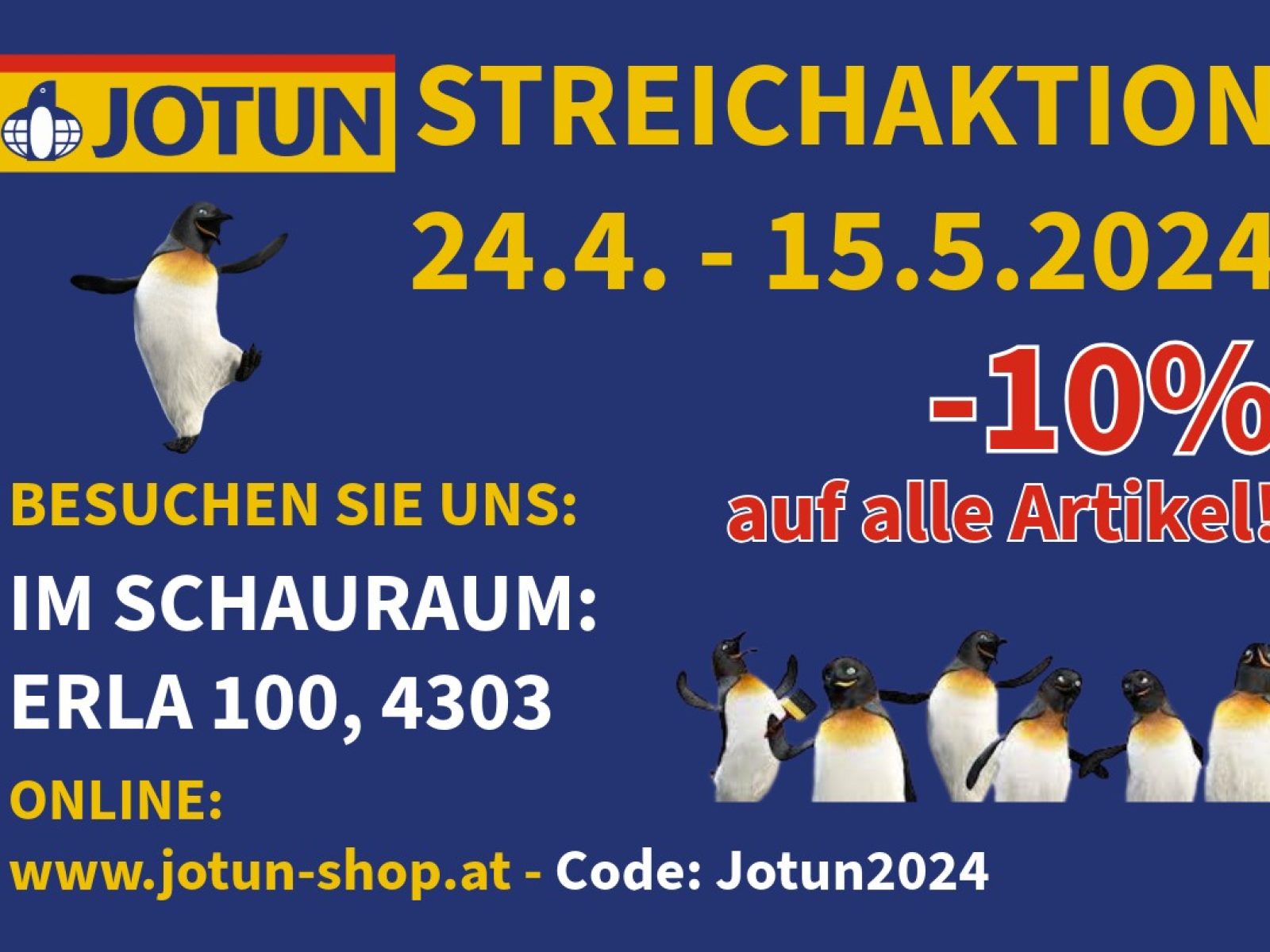 -10% auf alle Artikel - so lange der Vorrat reicht!