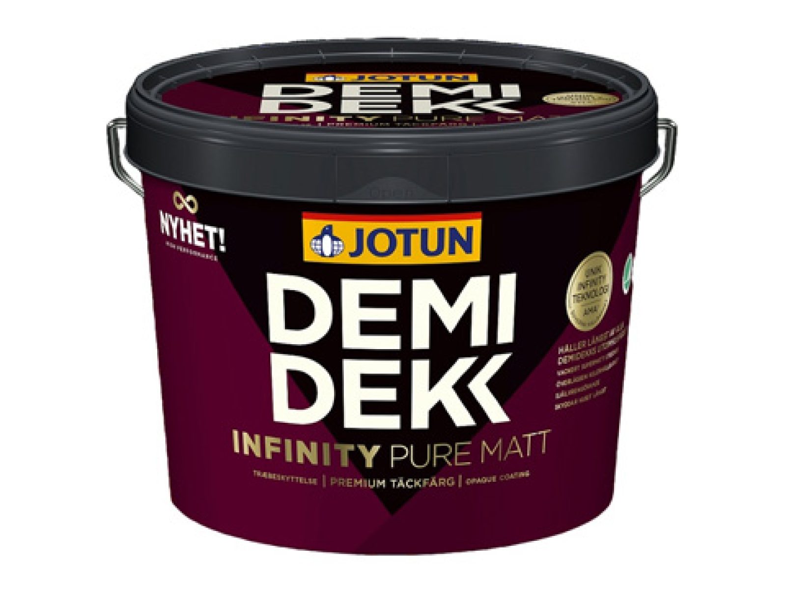 Das neue DEMIDEKK Infinity Pure Matt von Jotun hat ein wunderschönes, supermattes Erscheinungsbild. Die einzigartige Infinity-Technologie gewährleistet eine hervorragende Glanz- und Farbbeständigkeit. Gleichzeitig verleiht das neue DEMIDEKK Infinity Pure Matt der Fassade eine elegante, ruhige Ausstrahlung.